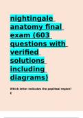 nightingale anatomy final exam (603 questions with verified solutions including diagrams)