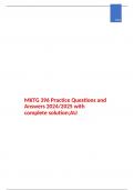 MKTG 396 Practice Questions and Answers 2024/2025 with complete solution;AU