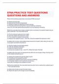  STNA PRACTICE TEST QUESTIONS QUESTIONS AND ANSWERS