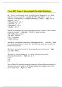 Chem 219 Exam 1: Questions & Detailed Solutions 