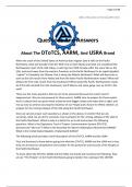 Questions And Answers  About The DToTCS, AARM, And USRA Brand