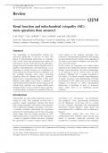 Renal function and mitochondrial cytopathy (MC): more questions than answers?