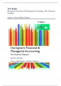 Test Bank- Horngren's Financial & Managerial Accounting, The Financial Chapters, Global Edition 7th Edition (Tracie Miller-Nobles,2024) 1-15 Chapters|| All Chapter ||Latest Edition