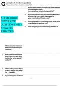 AIR METHODS CHECK RIDE QUESTIONS WITH ANSWERS PROVIDED