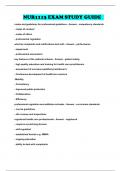 NUR1113 EXAM STUDY GUIDE 