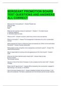 SERGEANT PROMOTION BOARD TEST QUESTIONS AND ANSWERS ALL CORRECT