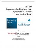 The 400  Investment Banking Interview  Questions & Answers  You Need to Know