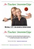 1 5 2 of Teacher I nterview Questions and Answ ers you  need to succeed, plus m any other helpful resources  to ensure you success in your job search.