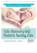 Test Bank- Safe Maternity & Pediatric Nursing Care{ Second Edition 2024}By Luanne Linnard-Palmer|| NEWLY UPDATED||BEST FOR REVISION