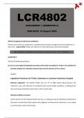 LCR4802 Assignment 1 (Detailed Answers) Semester 2 - Due 15 August 2024