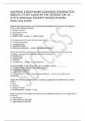 MASSAGE & BODYWORK LICENSING EXAMINATION (MBLEX) STUDY GUIDE BY THE FEDERATION OF STATE MASSAGE THERAPY BOARD (FSMTB)- PRACTICE EXAM