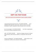 EDPY 301 TEST EXAM WITH GUARANTEED ACCURATE ANSWERS |VERIFIED