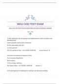 WGU C432 TEST EXAM WITH GUARANTEED ACCURATE ANSWERS |VERIFIED