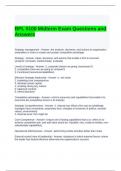 BPL 5100 Midterm Exam Questions and Answers