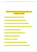  IFSTA 7th Edition Written Exam 2022 with complete solution