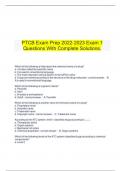     PTCB Exam Prep 2022-2023 Exam 1 Questions With Complete Solutions.