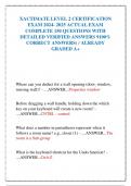 XACTIMATE LEVEL 2 CERTIFICATION  EXAM 2024- 2025 ACTUAL EXAM  COMPLETE 150 QUESTIONS WITH  DETAILED VERIFIED ANSWERS 9100%  CORRECT ANSWERS) / ALREADY  GRADED A+