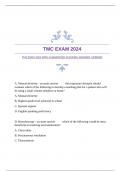 TMC EXAM 2024 WITH GUARANTEED ACCURATE ANSWERS |VERIFIED