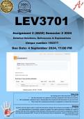 LEV3701 Assignment 2 QUIZ (COMPLETE ANSWERS) Semester 2 2024 (150377)- DUE 4 September 2024