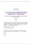 CLG 0010 DOD [GOVERNMENTWIDE COMMERCIAL CARD] EXAM |ACCURATE ANSWERS |VERIFIED