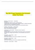    Top 200 Drugs Questions And Answers Latest Top Score.