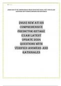 [NGN] NEW ATI RN COMPREHENSIVE PREDICTOR RETAKE EXAM LATEST UPDATE 2024  QUESTIONS WITH VERIFIED ANSWERS AND RATIONALES 