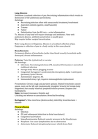 Lung Abscess Bronchiectasis Pleural effusion Notes