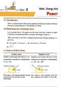 Grade 11 physics ch 5 [ Work,Energy and Power]Summary