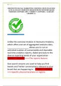 HOOTSUITE SOCIAL MEDIA MARKETING & MANAGEMENT CERTIFICATION EXAM 2024 ACTUAL EXAM COMPLETE 200 QUESTIONS WITH DETAILED VERIFIED ANSWERS (100% CORRECT ANSWERS) ALREADY GRADED A+ 