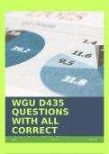 WGU D435 QUESTIONS WITH ALL CORRECT ANSWERS!!