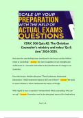 COUC 506 Quiz/ Theology 104 Bundle. 