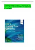 Test Bank- Ham's Primary Care Geriatrics: A Case-Based Approach 7th Edition ( Gregg A. Warshaw