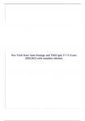 New York State Auto Damage and Theft quiz 17-71 Exam 2024/2025 with complete solution