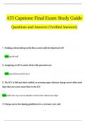 ATI Capstone Final Exam Expected Questions and Answers (Verified by Expert)