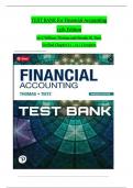 TEST BANK for Financial Accounting, 13th Edition by C William Thomas and Wendy M. Tietz Verified Chapters 1 - 12, Complete Newest Version