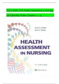 TEST BANK For Health Assessment in Nursing, 7th Edition by Weber, Verified Chapters 1 - 34, Complete Newest Version