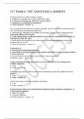 CFT EXAM #1 TEST QUESTIONS & ANSWERS