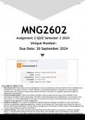 MNG2602 Assignment 2 (ANSWERS) Semester 2 2024 - DISTINCTION GUARANTEED