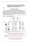 POGIL Evidence for Evolution; How are DNA and comparative anatomy used to show relatedness? 2024 Update with complete solution