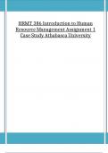 HRMT 386 Introduction to Human Resource Management Assignment 1 Case Study Athabasca University