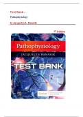 Test Bank - Pathophysiology 7th Edition ( Jacquelyn L. Banasik, 2024) 1-54 Chapters || All Chapters || Instant Download