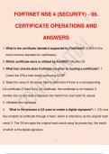 FORTINET NSE 4 (SECURITY) - 06. CERTIFICATE OPERATIONS AND ANSWERS.