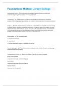 Foundations Midterm Jersey College Exam(100% correct and graded A+)