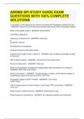 ARDMS SPI STUDY GUIDE EXAM QUESTIONS WITH 100% COMPLETE SOLUTIONS