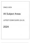 ONCC-OCN Latest Exam Guide (Q & S) - All Subject Areas - 2024.