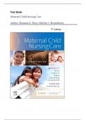 Test Bank - Maternal Child Nursing Care, 7th Edition by Shannon E. Perry, 2024|| 1-50 Chapter|| All Chapters|| Latest Edition 