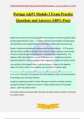 Portage A&P1 Module 3 Exam Practice Questions and Answers (100% Pass)