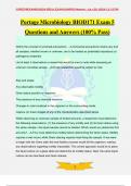 Portage Microbiology BIOD171 Exam 5 Questions and Answers (100% Pass