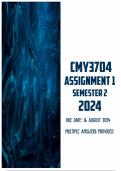 CMY3704 Assignment 1 Semester 2 2024 | Due 16 August 2024