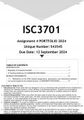 ISC3701 Assignment 4 (ANSWERS) 2024 - DISTINCTION GUARANTEED